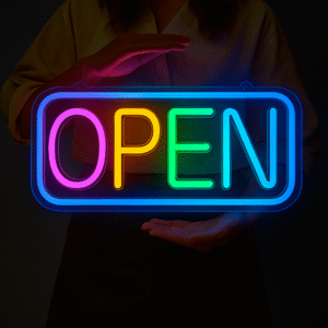 Open Neon Sign