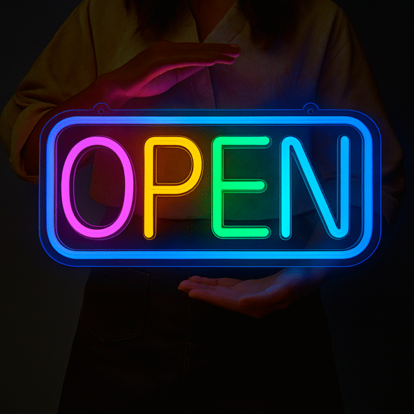 Open Neon Sign