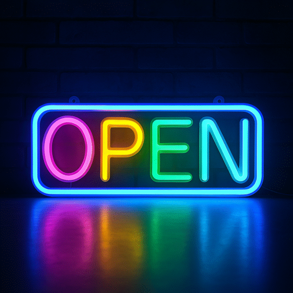 Open Neon Sign - 图片 2